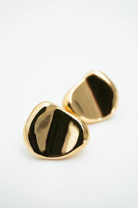 Carmen Dome Earrings, Gold