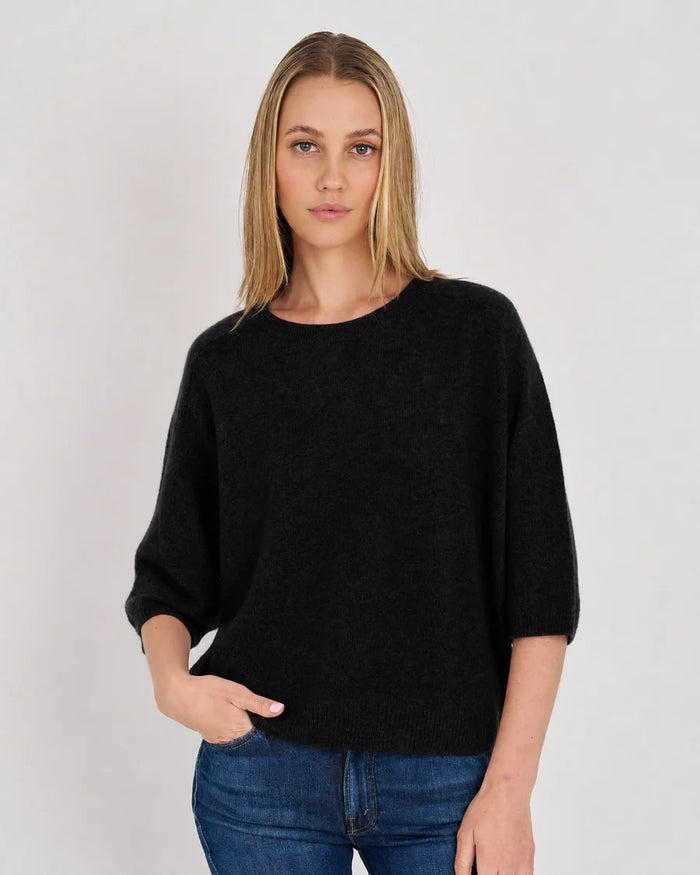 Millie Short Sleeve Tee, Black
