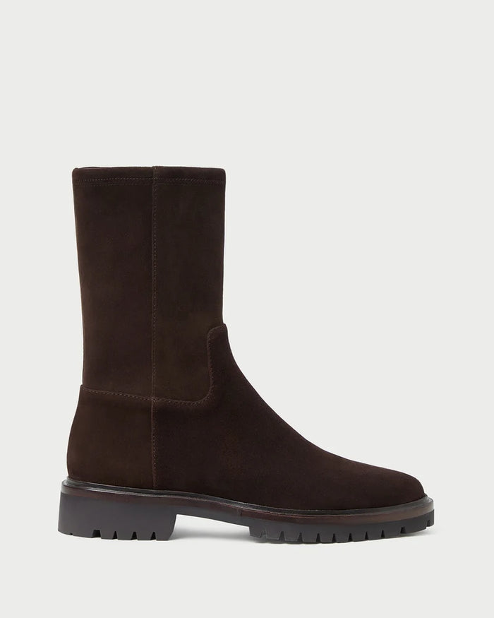 Danny Suede Lug Boot, Brown