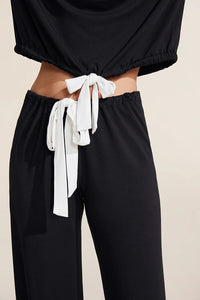 Gisele Slouchy Set, Black Ivory