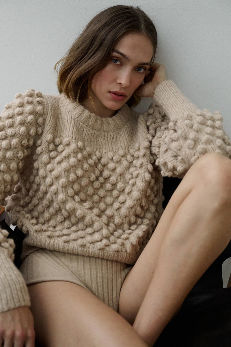 Camila Sweater, Pale Camel