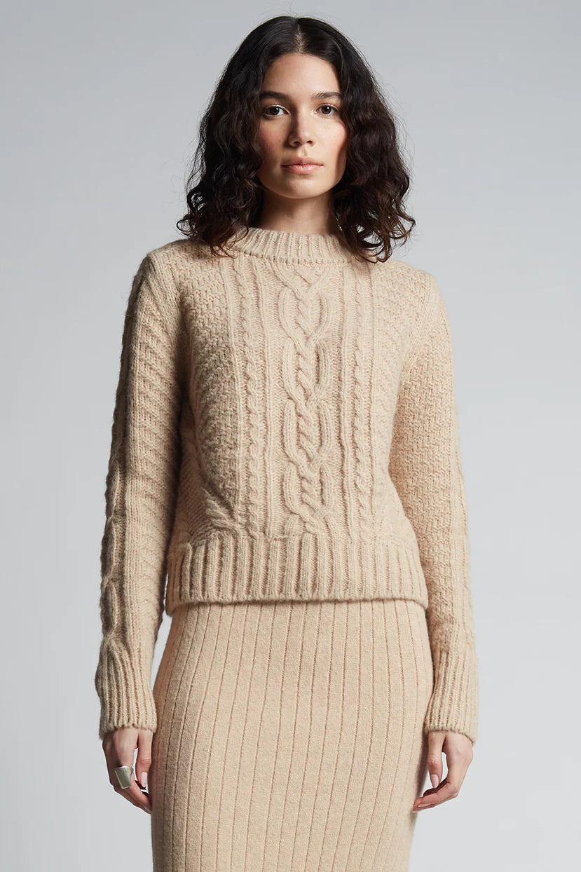 Carly Sweater, Pale Camel