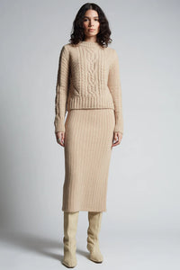 Carly Sweater, Pale Camel