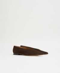Kiki Flat, Espresso Suede