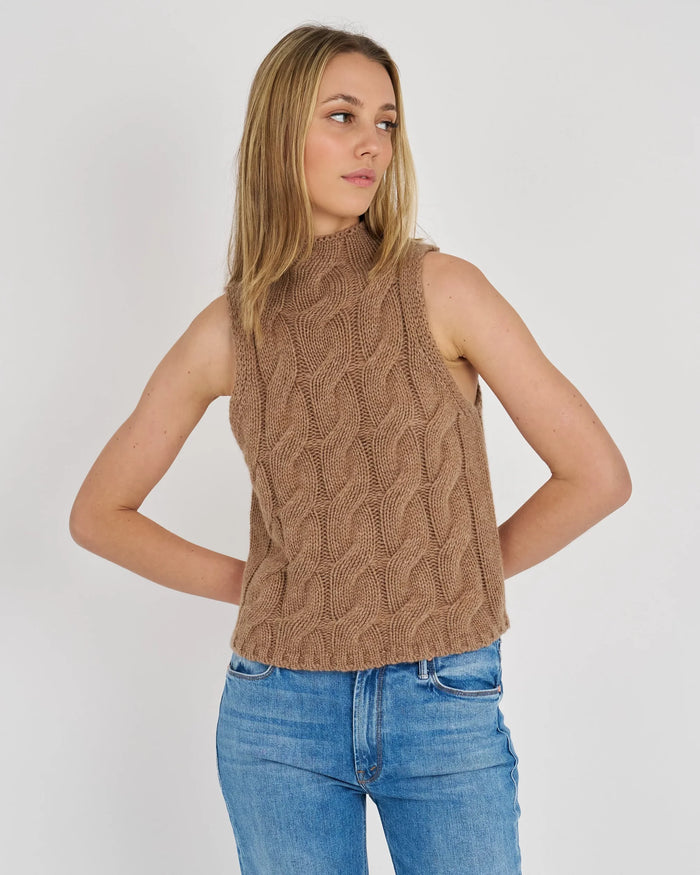 Lennon Sleeveless Mock Cable