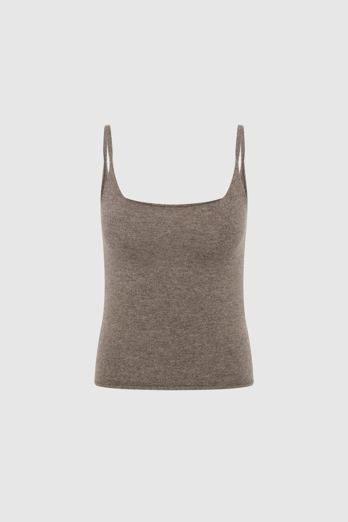 Merino Wool Slim Tank, Vapor