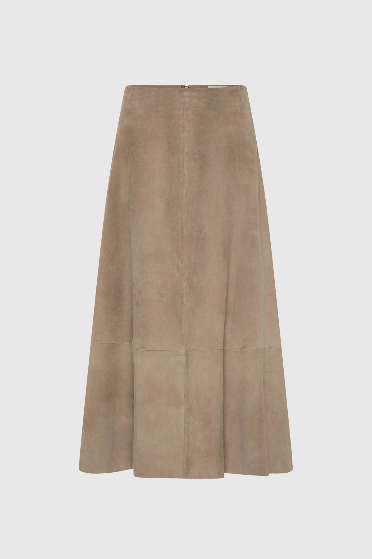 Suede Circle Skirt, Earth