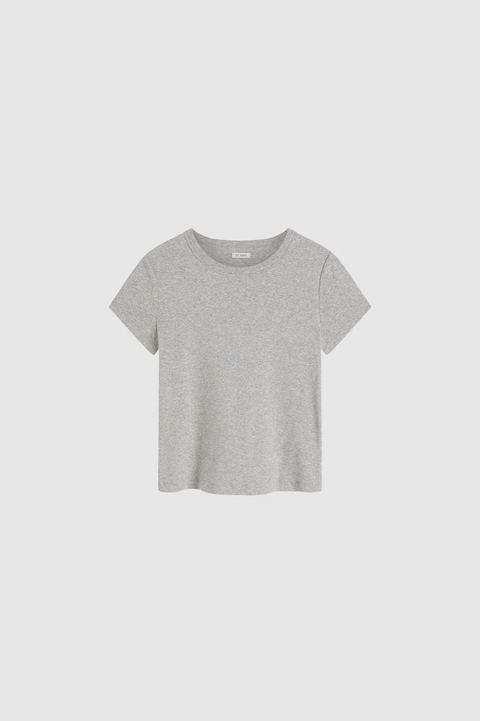 Organic Cotton Baby Tee, Grey Marle