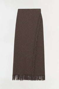 Casey Midi Skirt, Mushroom Melange