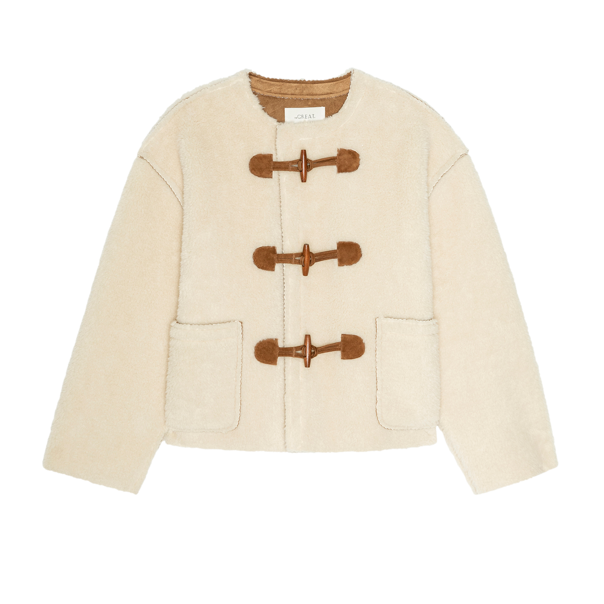 The Woodside Toggle Coat, Cream