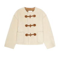 The Woodside Toggle Coat, Cream