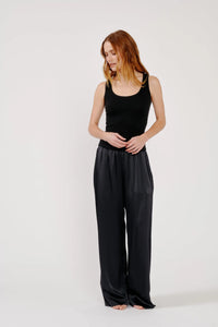 Coco Scoop Neck Tank, Black