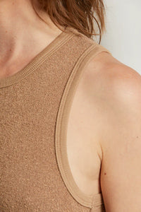 Everly Boucle Tank, Walnut