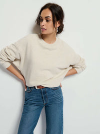 Jovie Sweatshirt, Heather Oatmeal