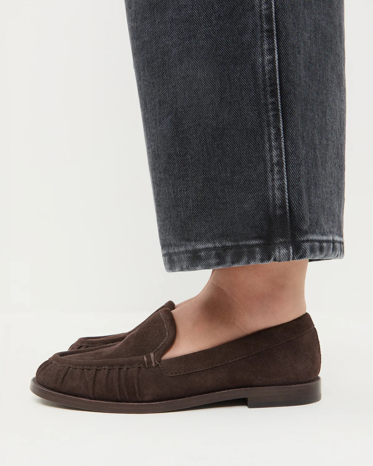Lucille Suede Loafer, Brown