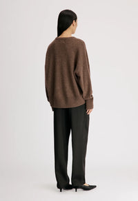 Anton Crewneck Sweater, Coffee