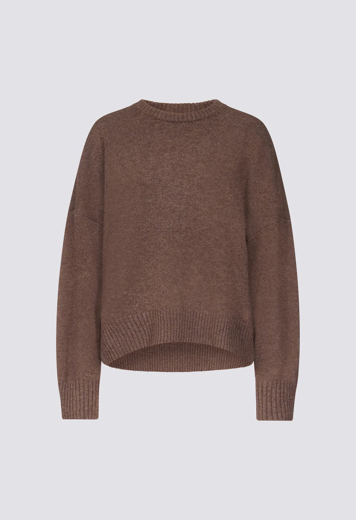Anton Crewneck Sweater, Coffee
