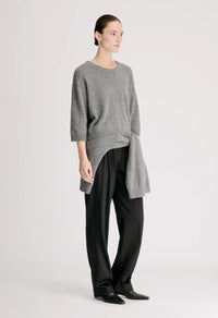 Azali Crewneck Sweater, Anthracite Melange