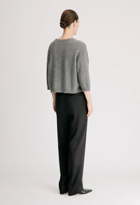 Azali Crewneck Sweater, Anthracite Melange