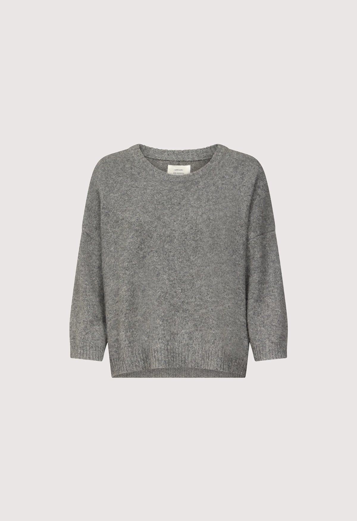 Azali Crewneck Sweater, Anthracite Melange