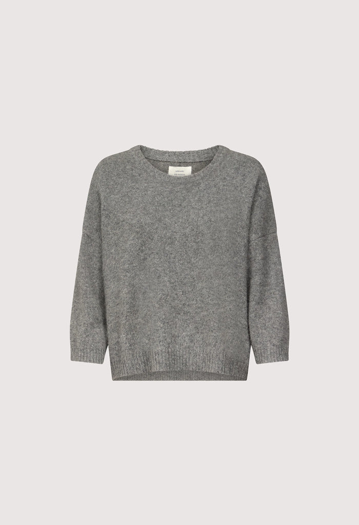 Azali Crewneck Sweater, Anthracite Melange