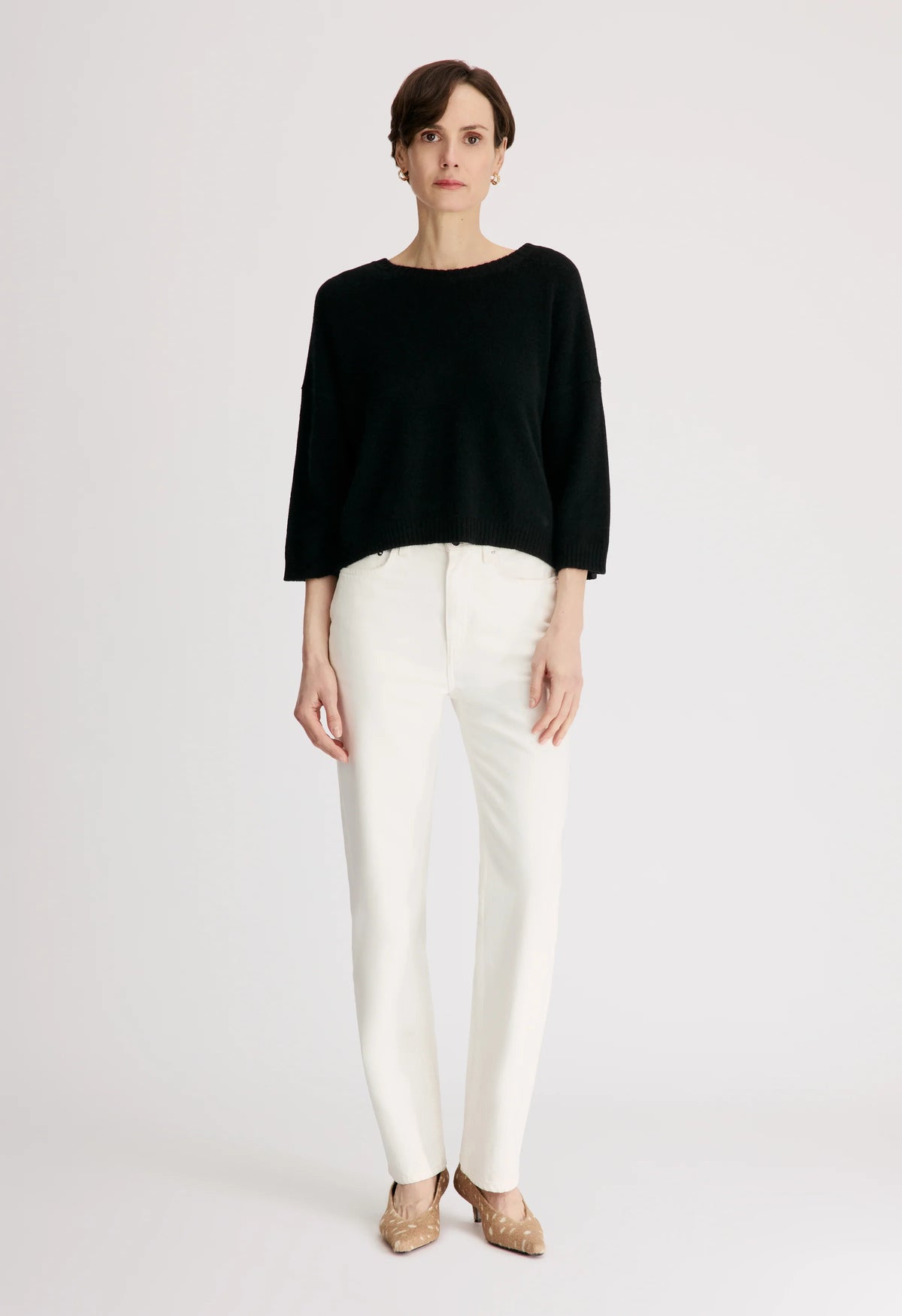 Azali Crewneck Sweater, Black