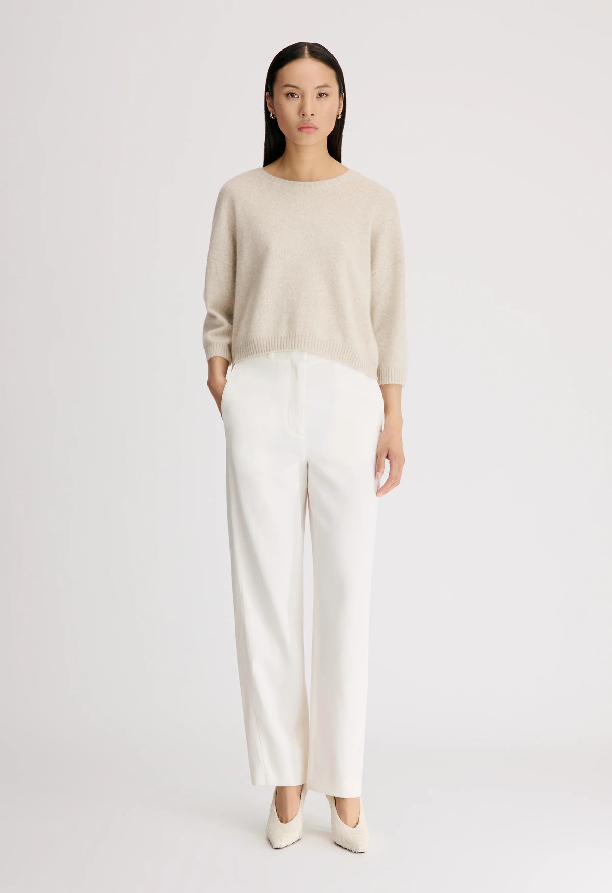 Azali Sweater, Stone Melange