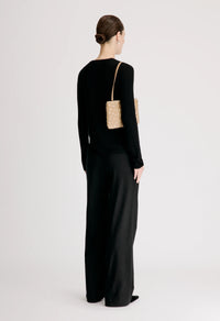 Ortigia Ribbed Long Sleeve T-Shirt, Black
