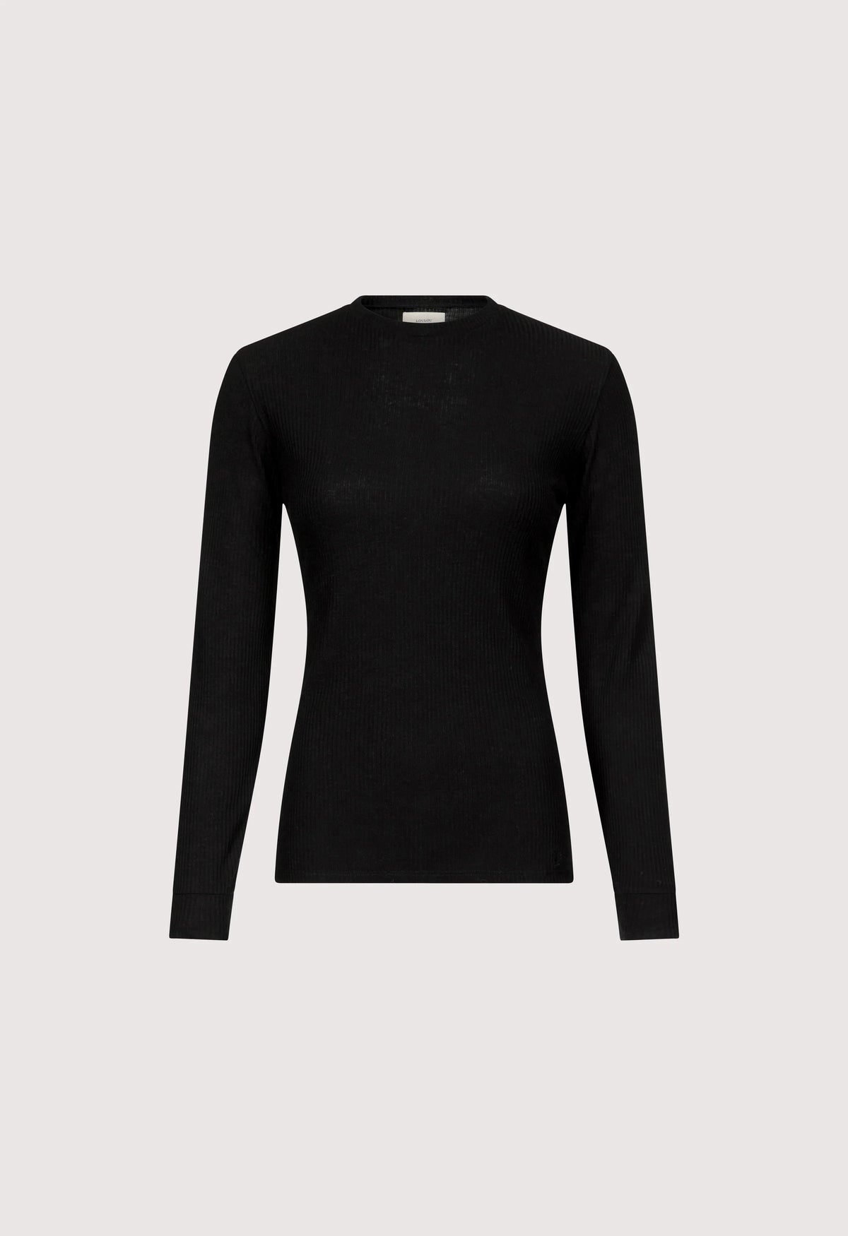 Ortigia Ribbed Long Sleeve T-Shirt, Black
