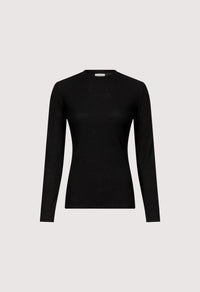 Ortigia Ribbed Long Sleeve T-Shirt, Black