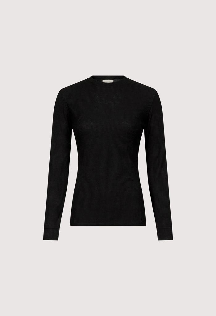 Ortigia Ribbed Long Sleeve T-Shirt, Black