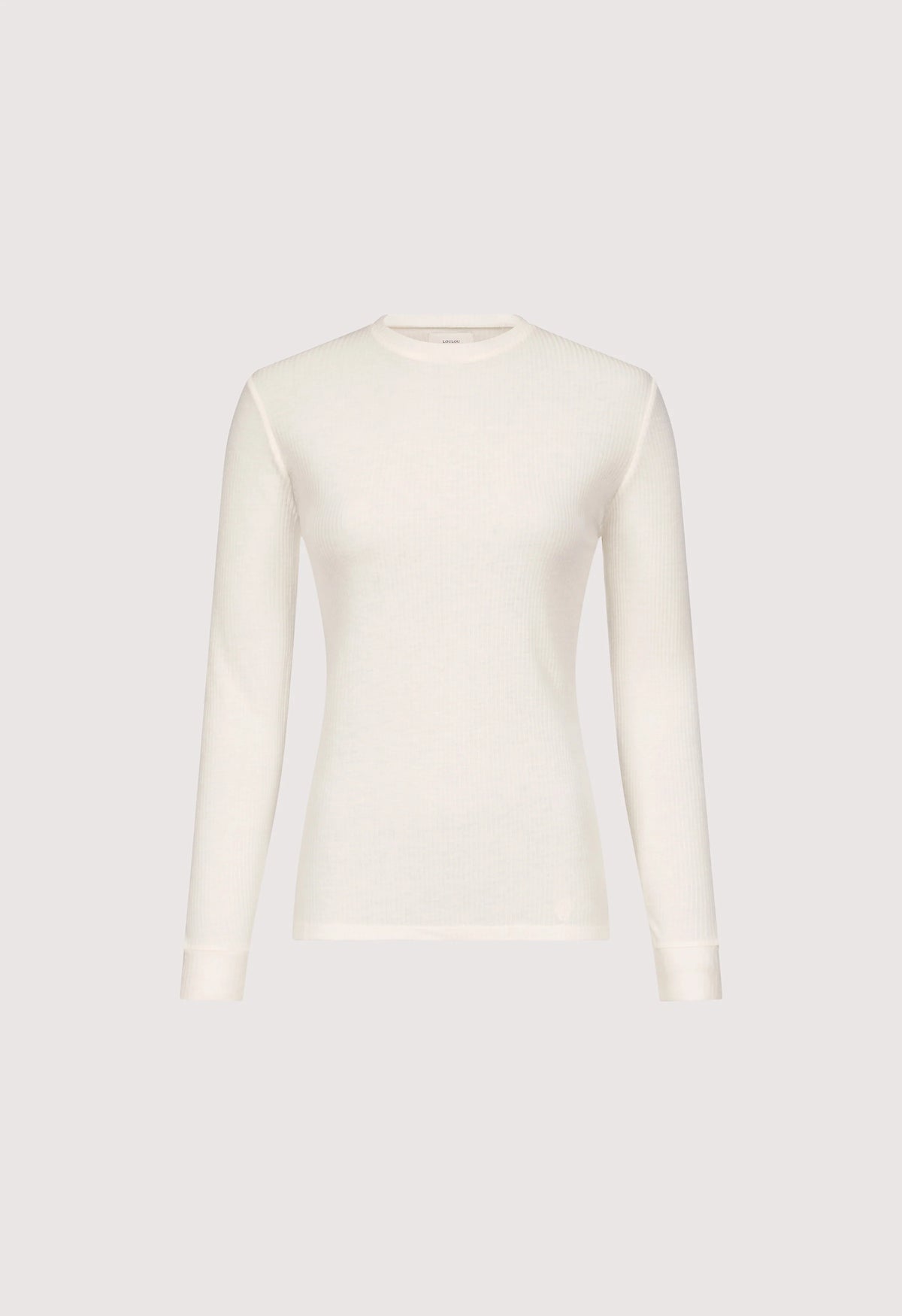 Ortigia Ribbed Long Sleeve T-Shirt, Ivory