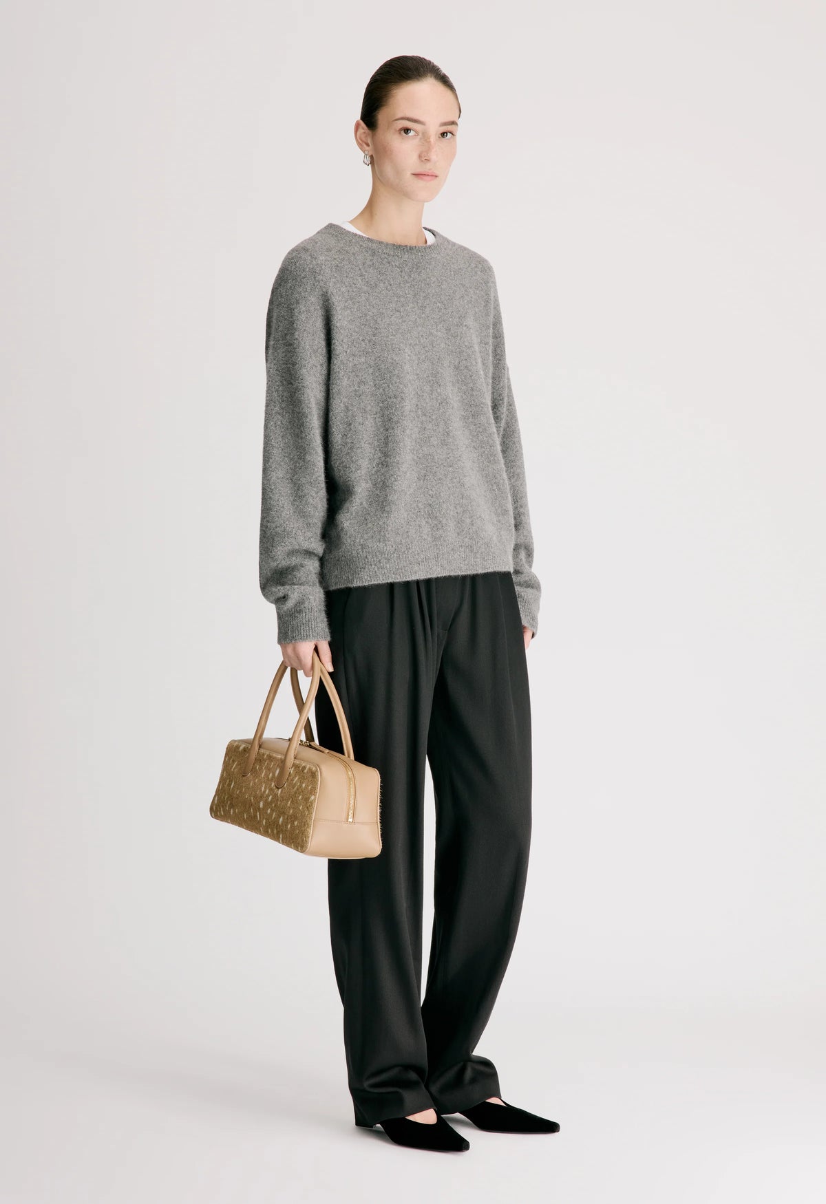Tristan Sweater, Anthracite Melange