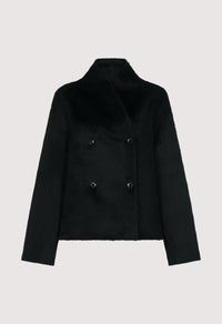 Wes Double Breasted Jacket, Black