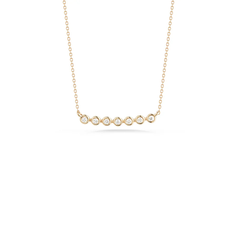 Lulu Jack Bezel Bar Necklace