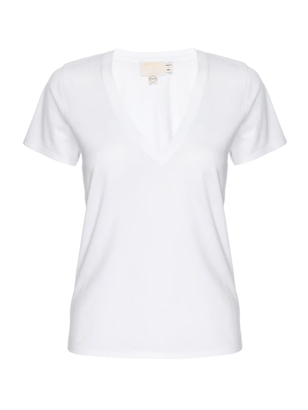 Blair V Neck, White