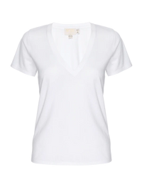 Blair V Neck, White