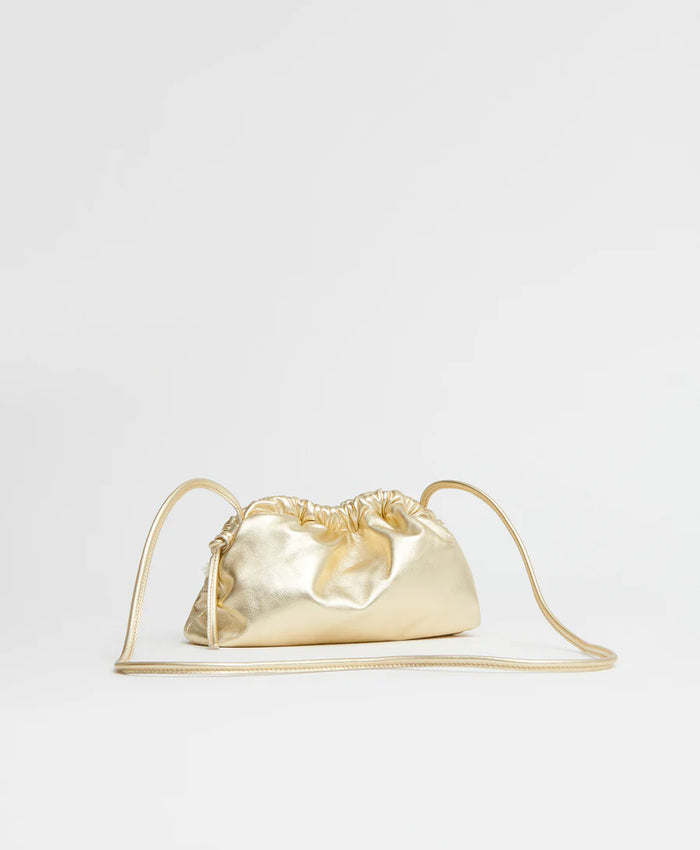 Mini Cloud Clutch, Gold