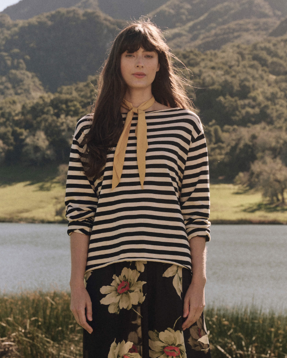 The Sailor Sweater, Black Stripe