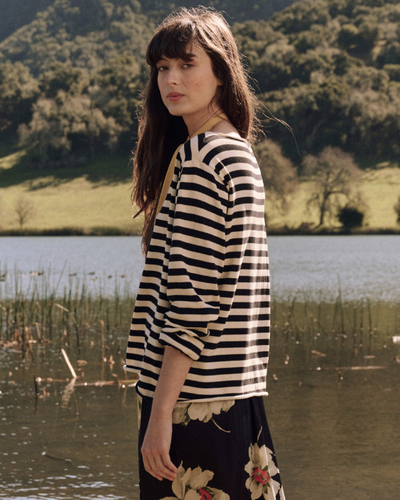 The Sailor Sweater, Black Stripe