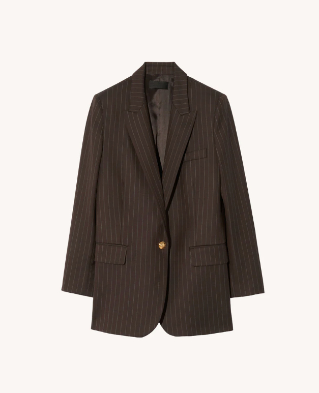 Diane Blazer, Brown Pinstripe