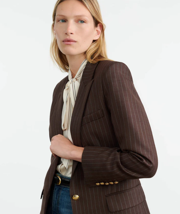 Diane Blazer, Brown Pinstripe