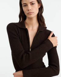 Braxton Sweater, Dark Brown