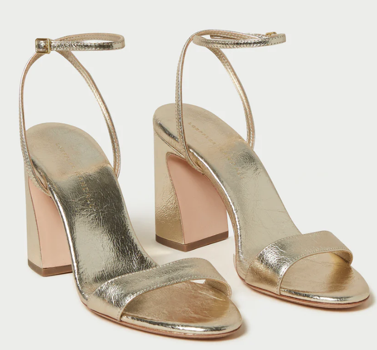 Malia Curved- Heel, Gold