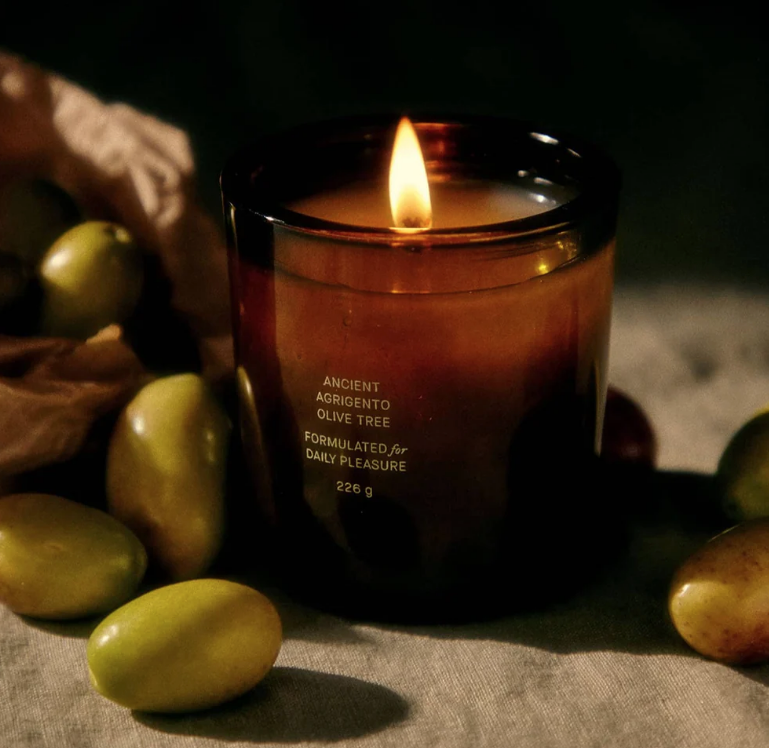 Ancient Agrigento Olive Tree Candle