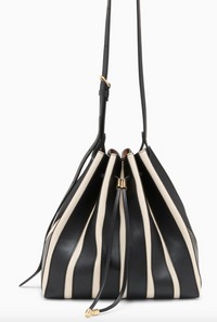 Alma Everyday Bucket Bag, Noir Stripe