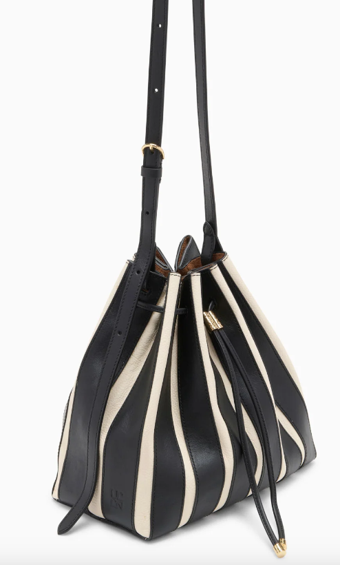 Alma Everyday Bucket Bag, Noir Stripe