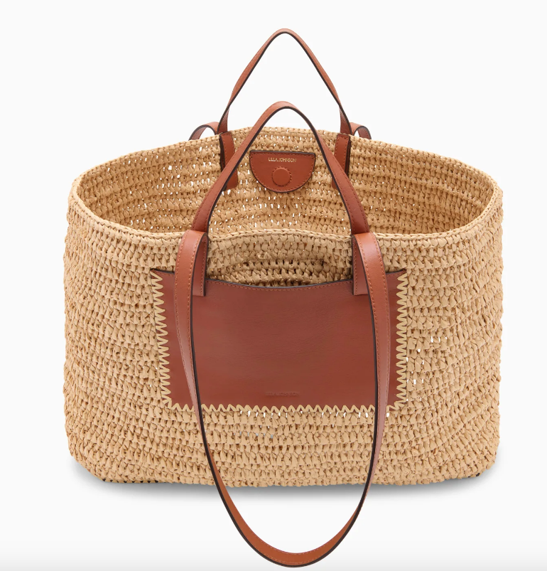 Lali Large Raffia Tote, Natural