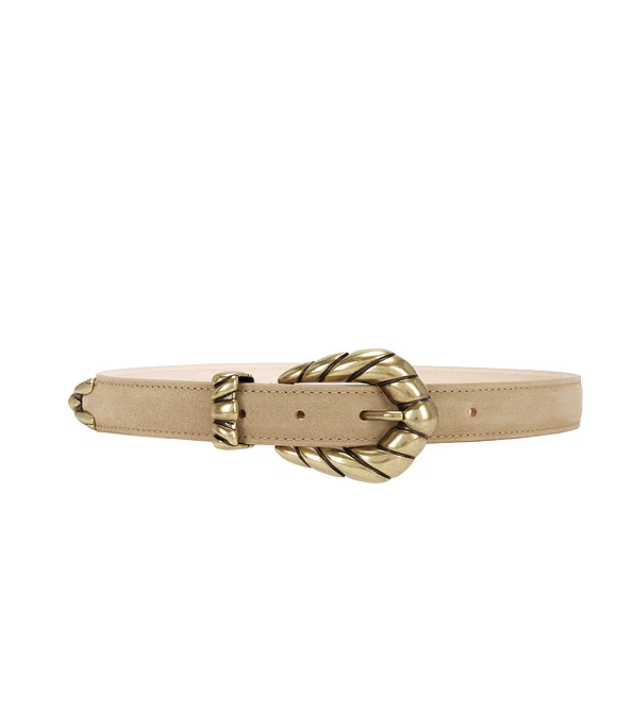 Embella Thin Belt, Wet Sand