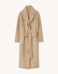 Jarel Wrap Coat, Hazelnut